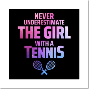 tennis girl Posters and Art